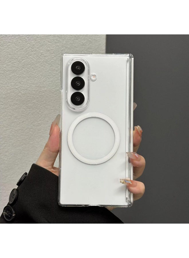 Case for Samsung Galaxy Z-Fold-6 Blade Warrior Case, Slim & Thin Mobile Phone Cover with Matte PC with Screen Protector Shockproof Phone Cover for Samsung (Clear) - Image 3